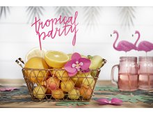 Torto dekoracija "Tropical party", rožinė (1vnt.)